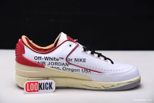 Bmlin DJ4375-106 Low 2 SP White Red Jordan Off-White Retro 0602